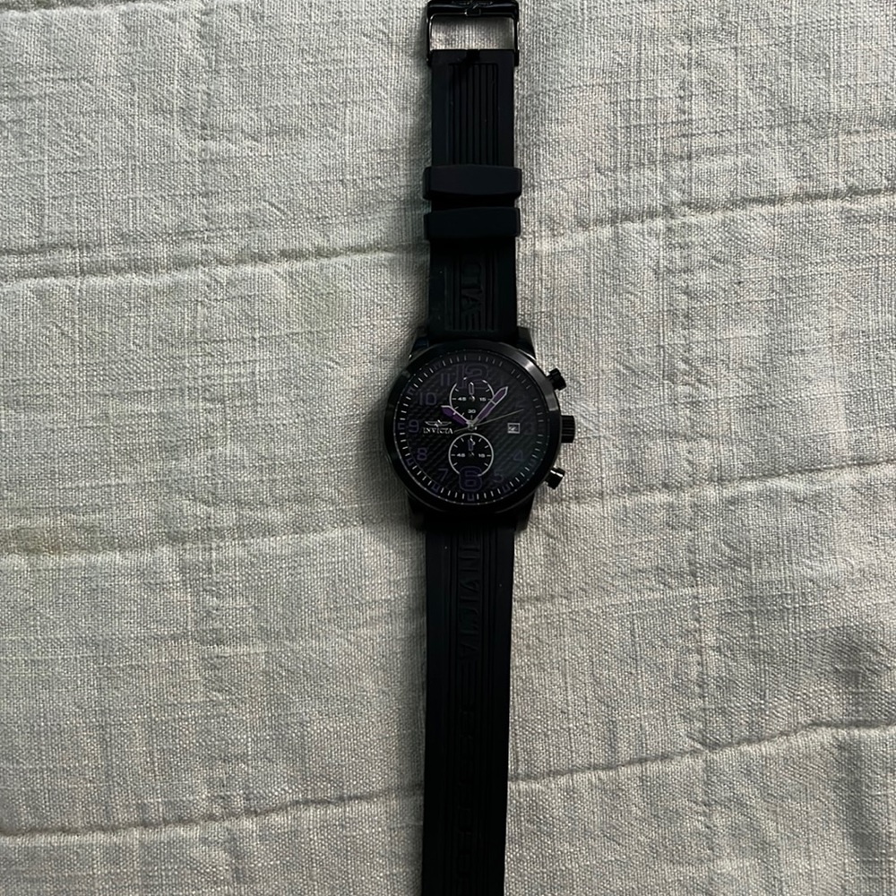 INVICTA specialty collection men's watch black and purple